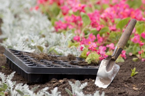 Professional landscapers working in Earls Court.